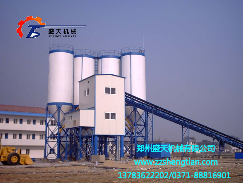 南陽(yáng)HZS180工程站-單邊布